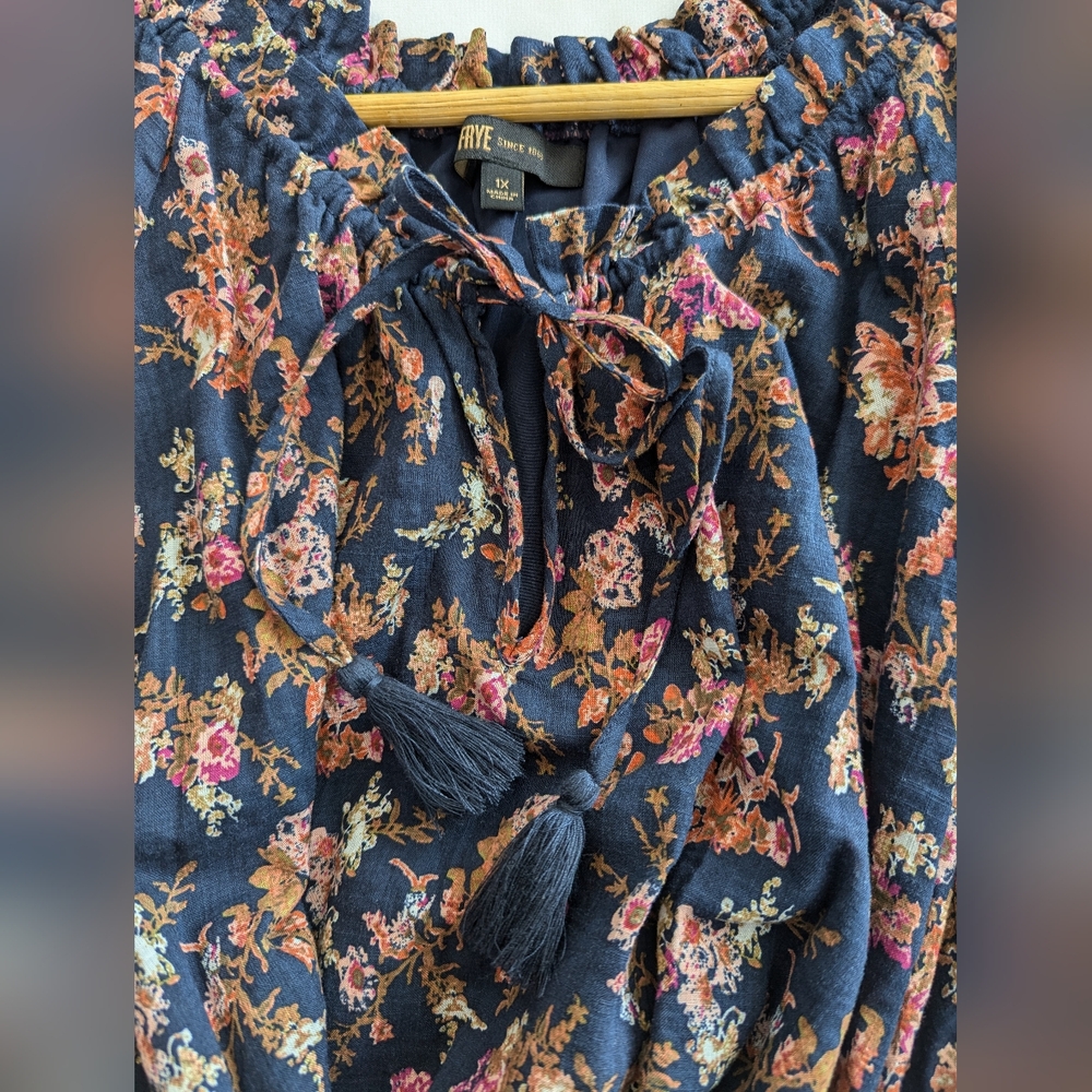 NWT!!! Lined Floral Print Dress - Multicolor, Size 1X - Picture 7 of 10